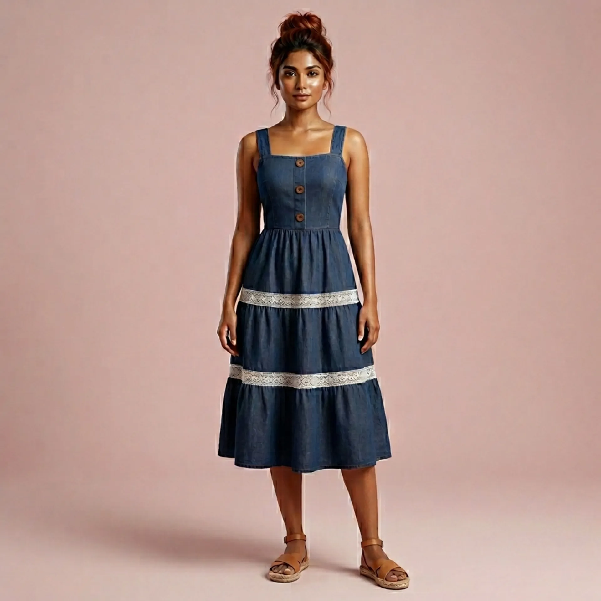 Ladies Denim Frock
