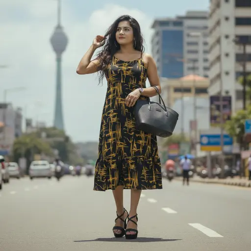 Ladies Printed Long Frock